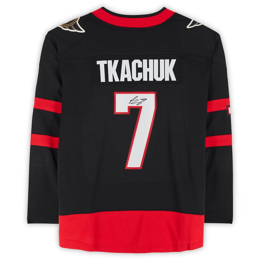 O.Senators #7 Brady Tkachuk   Breakaway Jersey Black Stitched American Hockey Jerseys