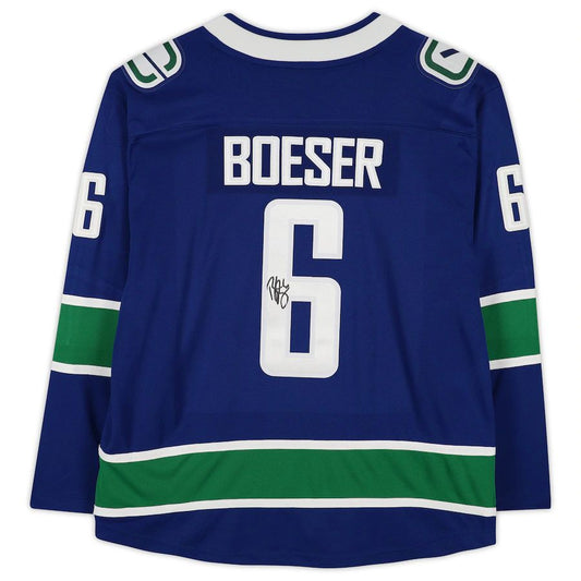 V.Canucks #6 Brock Boeser   Breakaway Jersey Blue Stitched American Hockey Jerseys
