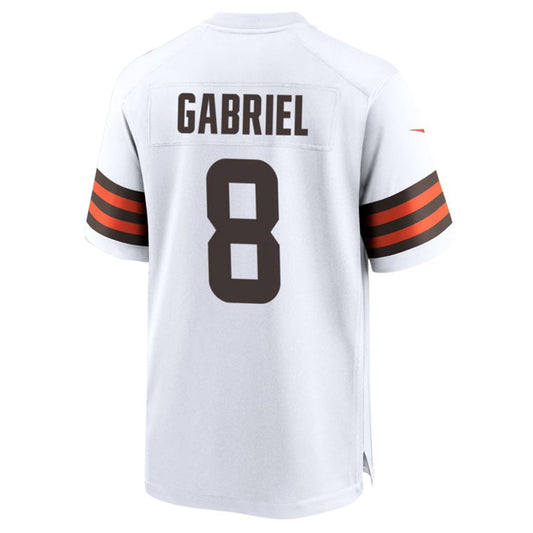 C.Browns #8 Dillon Gabriel Player White Home Game Football Jerseys