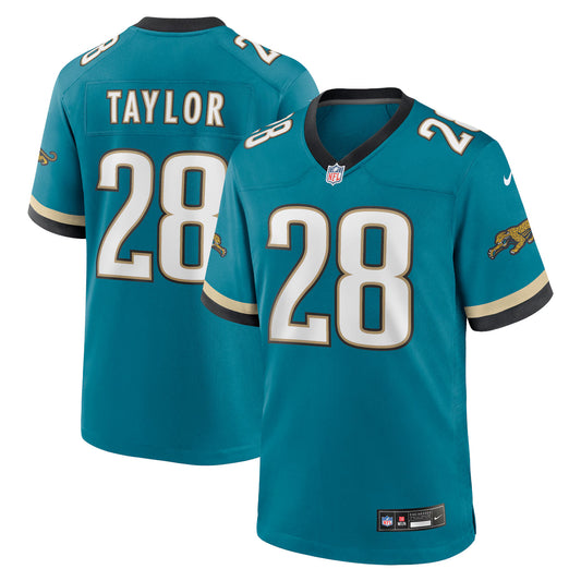 Jacksonville Jaguars Fred Taylor Teal Prowler Throwback Retired Player Game Jersey
