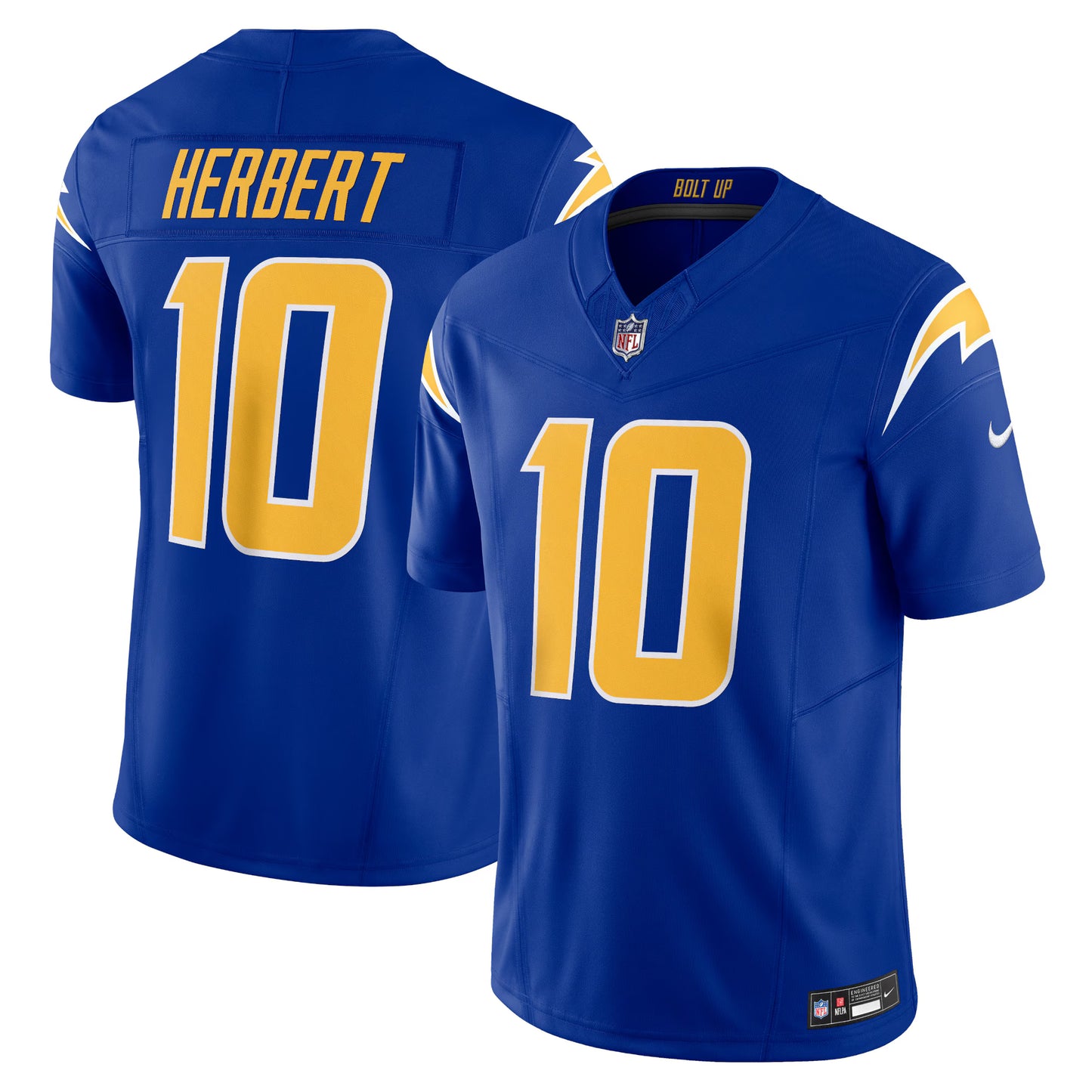 Los Angeles Chargers Justin Herbert Royal Vapor F.U.S.E. Limited Jersey