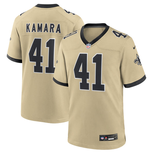 New Orleans Saints Alvin Kamara Gold Gameday Golds Alternate Game Player Jersey