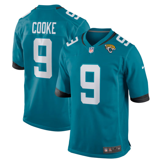 Jacksonville Jaguars Logan Cooke Teal Game Jersey