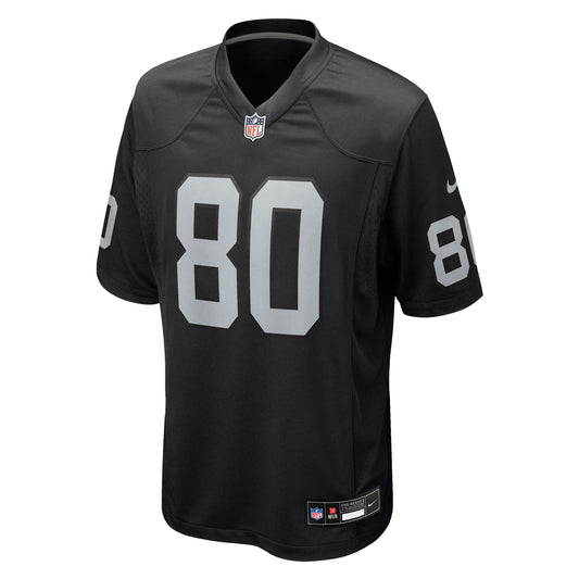 Las Vegas Raiders Ian Thomas Black Team Game Jersey
