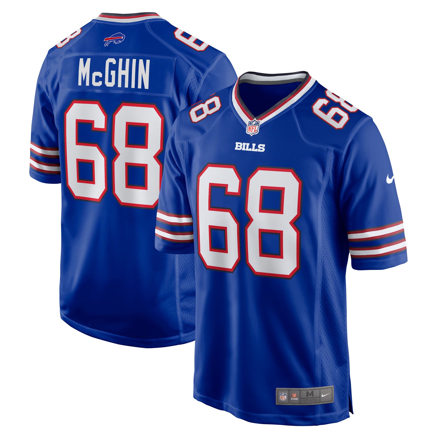 Buffalo Bills Garrett McGhin Royal Team Game Jersey