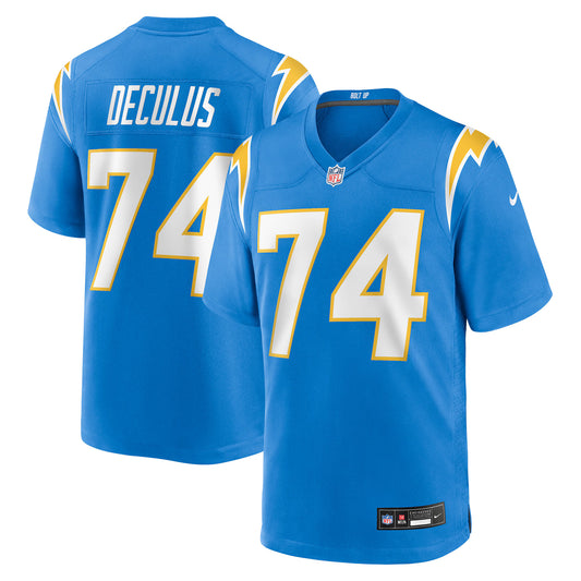 Los Angeles Chargers Austin Deculus Powder Blue Team Game Jersey