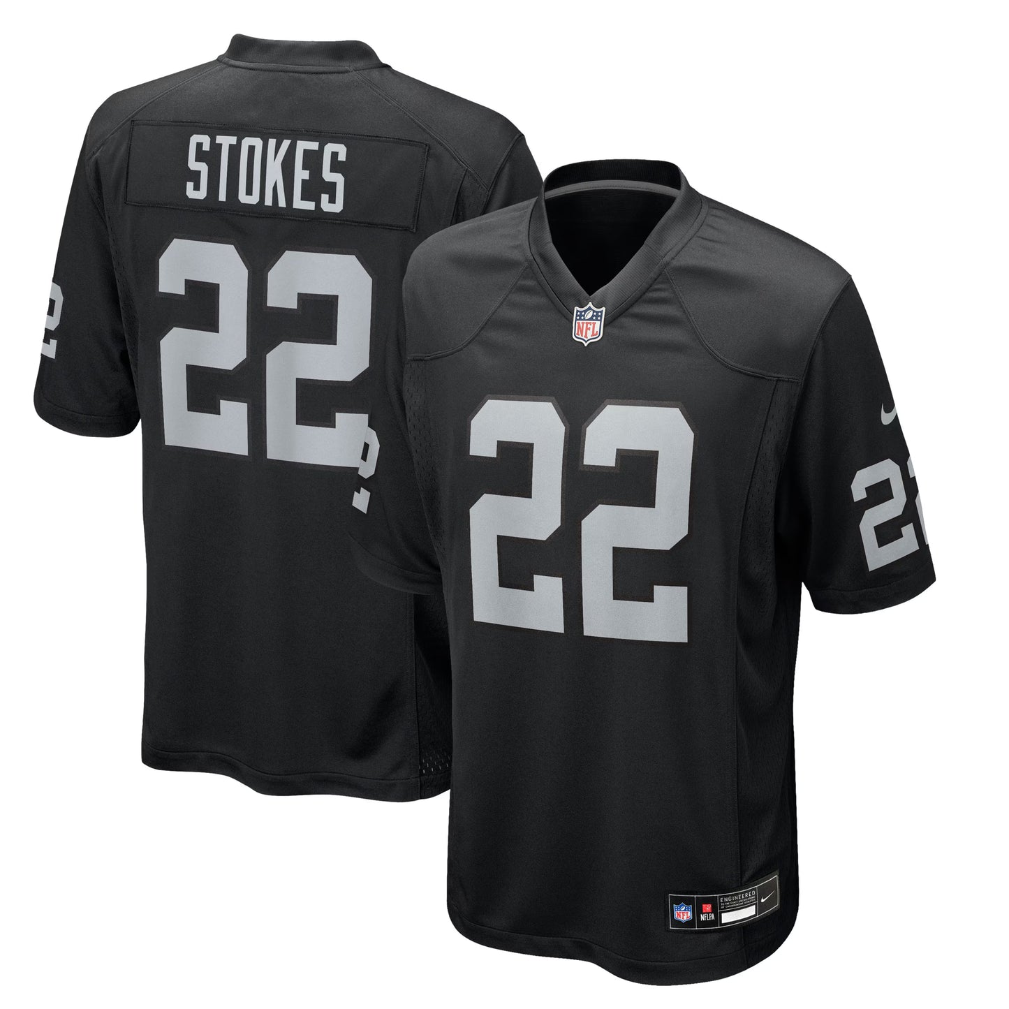 Las Vegas Raiders Eric Stokes Black Team Game Jersey