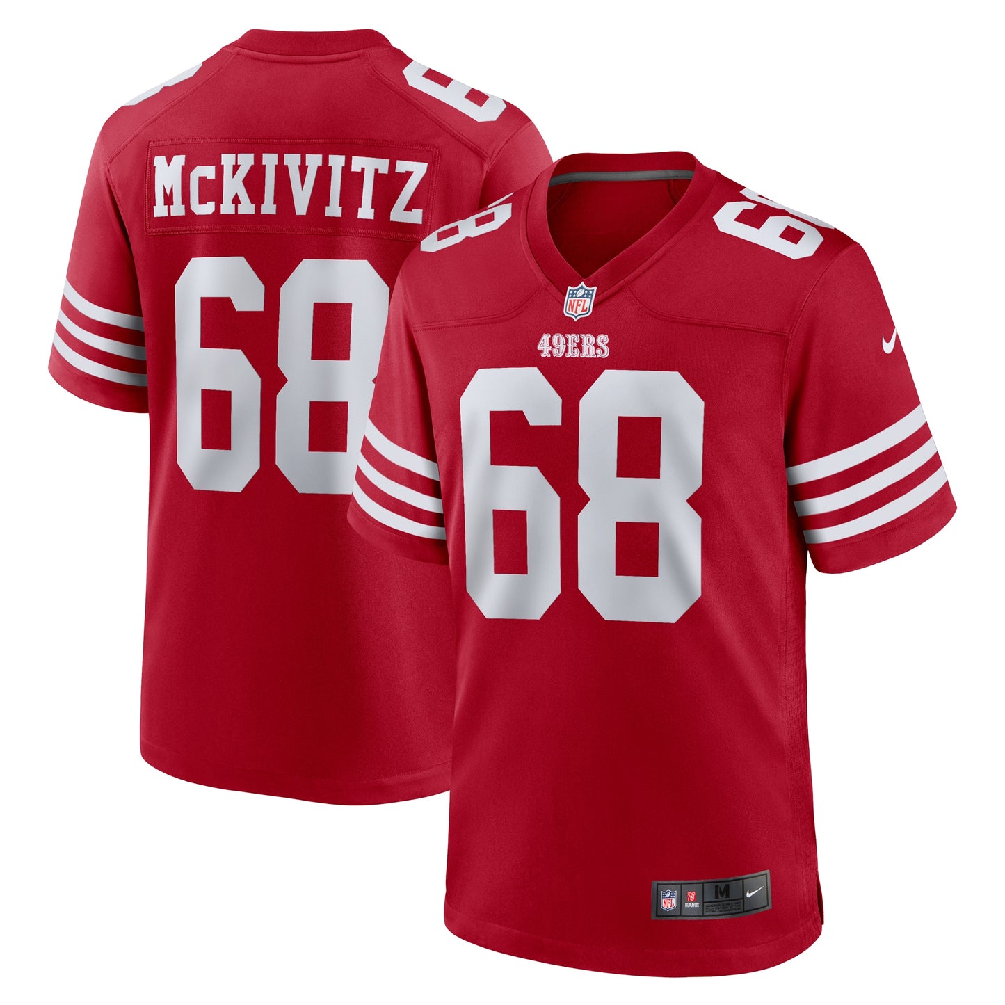 San Francisco 49ers Colton McKivitz Scarlet Game Jersey