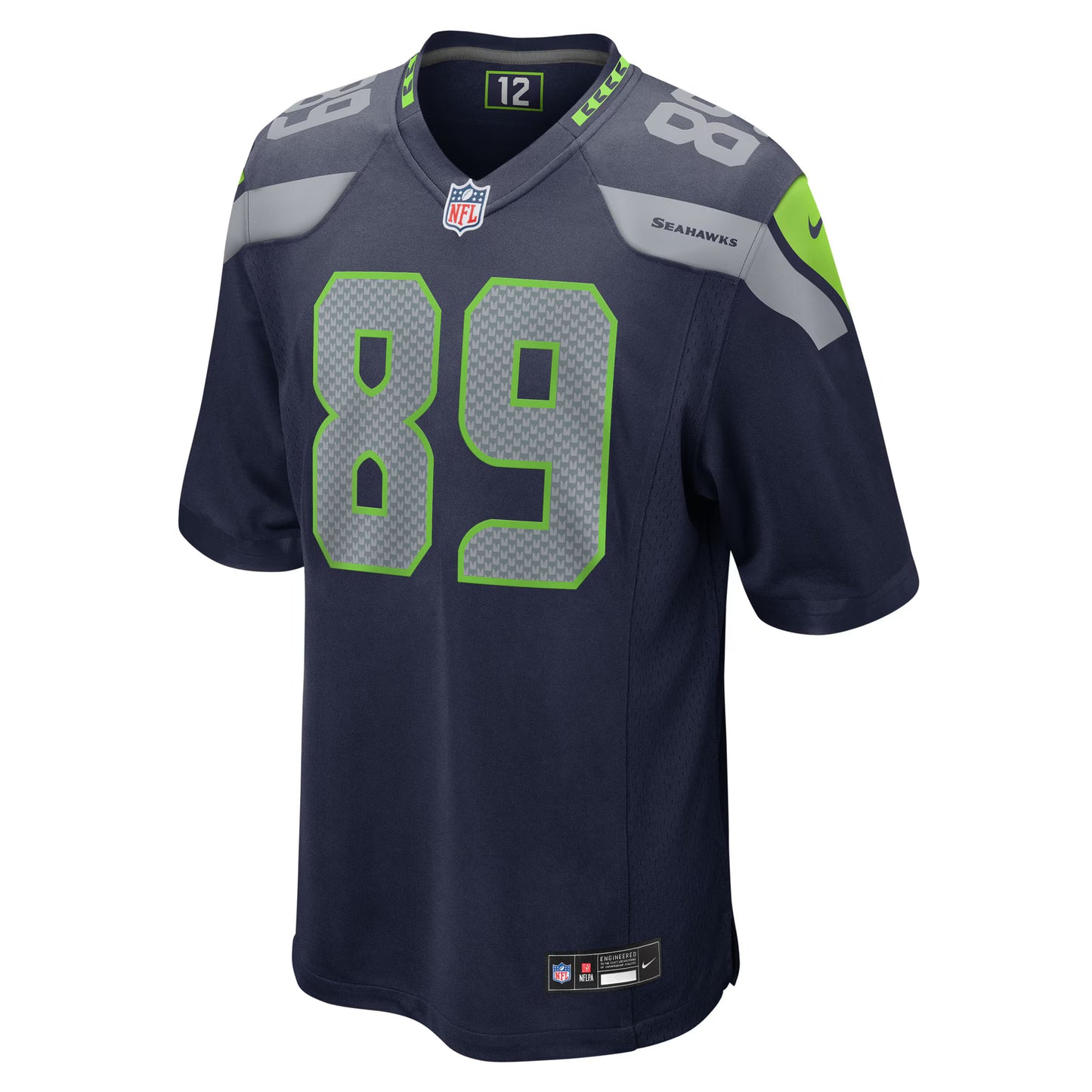 Seattle Seahawks Nick Kallerup College Navy Team Game Jersey