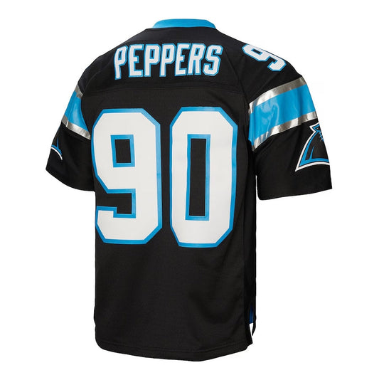 C.Panthers #90 Julius Peppers Mitchell & Ness Legacy Replica Jersey ?Black American Football Jerseys