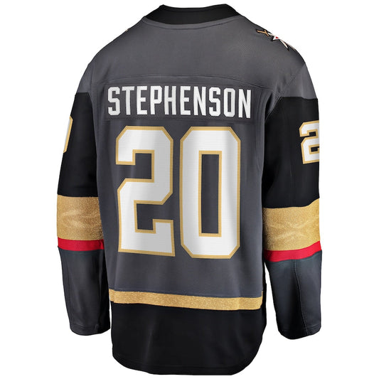 V.Golden Knights #20 Chandler Stephenson Alternate Breakaway Player Jersey Gray Jersey Stitched American Hockey Jerseys