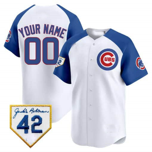 Custom Chicago Cubs 2024 Jackie Robinson Patch Vapor Premier Limited V2C All Stitched Baseball Jersey