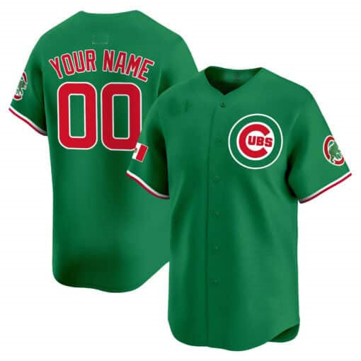 Custom Chicago Cubs Mexico Vapor Premier Limited V3C All Stitched Baseball Jersey