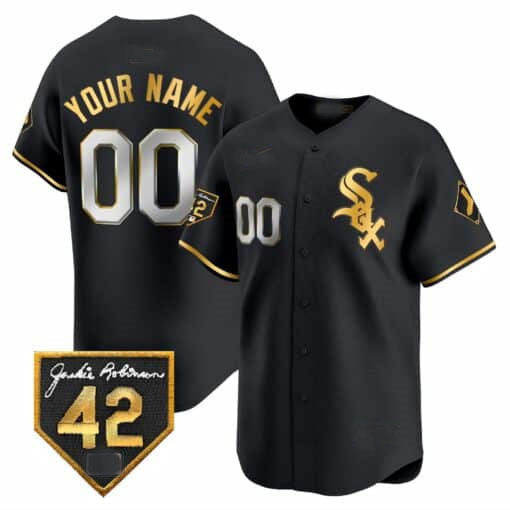 Custom Chicago White Sox 2024 Jackie Robinson Patch Vapor Premier Limited?All Stitched Baseball Jersey