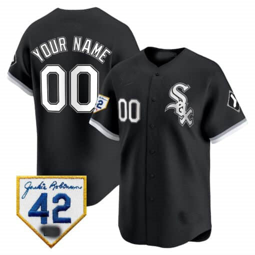 Custom Chicago White Sox 2024 Jackie Robinson Patch Vapor Premier Limited?All Stitched Baseball Jersey
