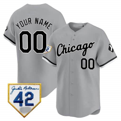 Custom Chicago White Sox 2024 Jackie Robinson Patch Vapor Premier Limited?All Stitched Baseball Jersey