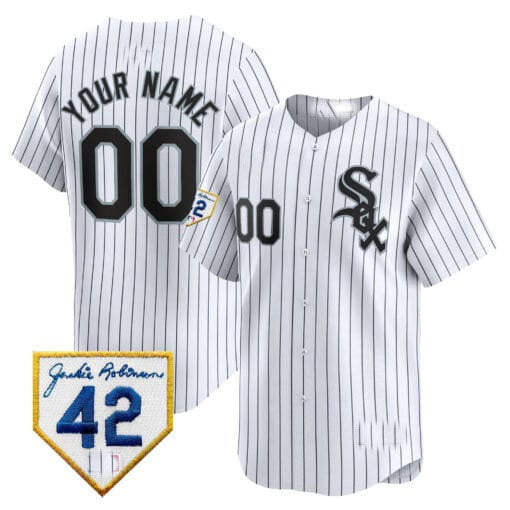 Custom Chicago White Sox 2024 Jackie Robinson Patch Vapor Premier Limited?All Stitched Baseball Jersey