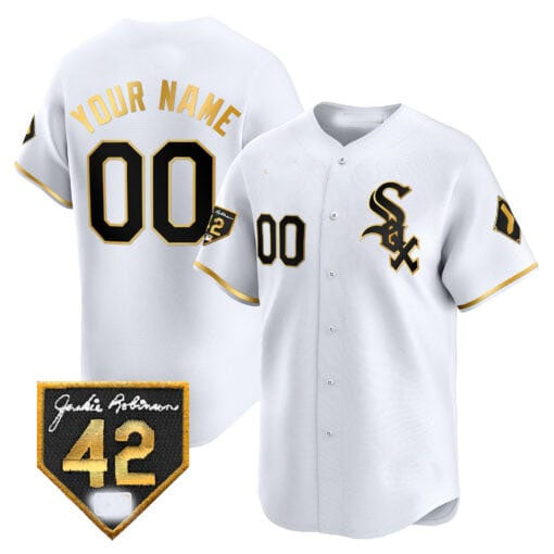 Custom Chicago White Sox 2024 Jackie Robinson Patch Vapor Premier Limited?All Stitched Baseball Jersey