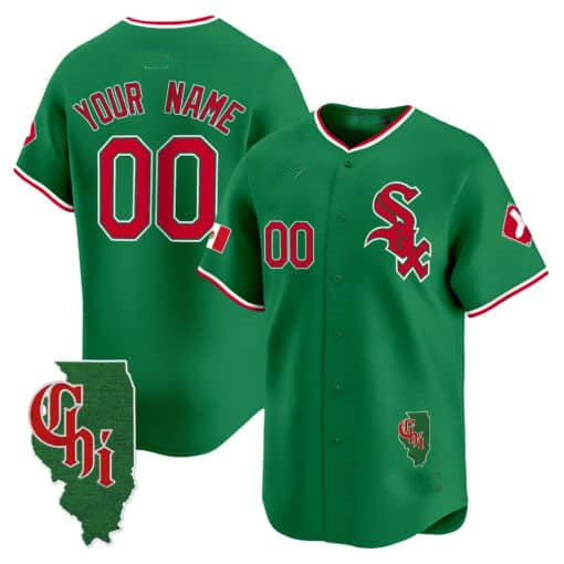 Custom Chicago White Sox Mexico Vapor Premier Limited ?Illinois Patch ?All Stitched Baseball Jersey