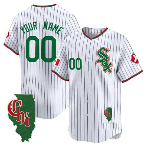 Custom Chicago White Sox Mexico Vapor Premier Limited ?Illinois Patch ?All Stitched Baseball Jersey