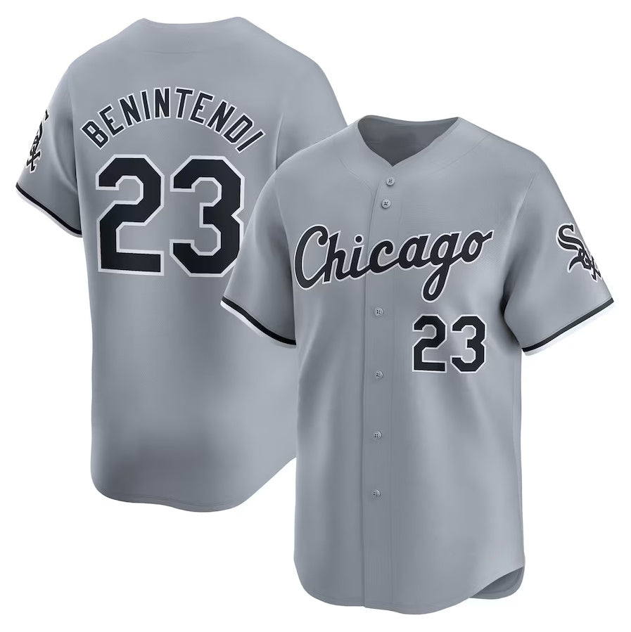 Chicago White Sox #23 Andrew Benintendi Road Limited Player Jersey ?White Stitched Baseball Jersey