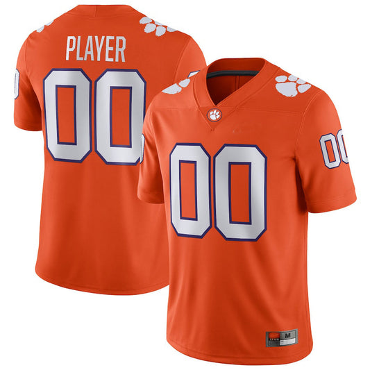 Custom C.Tigers Pick-A-Player NIL Replica Football Jersey Orange American Stitched College Jerseys