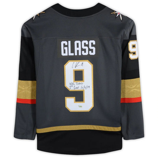 V.Golden Knights #9 Cody Glass   Breakaway Jersey with Multiple Inscriptions Stitched American Hockey Jerseys