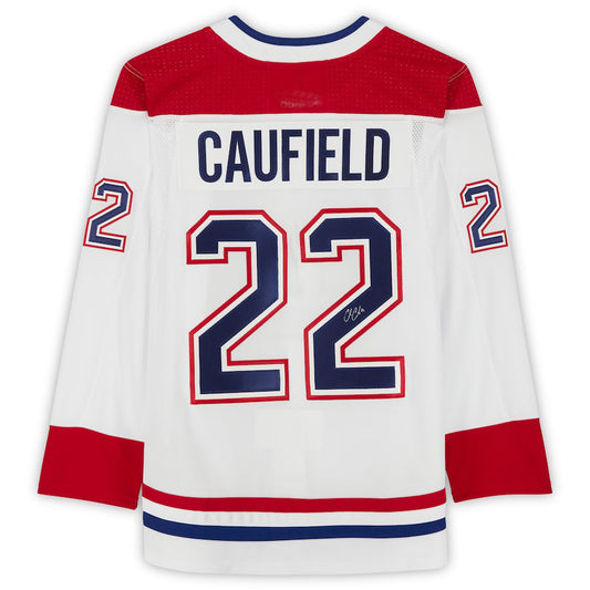 M.Canadiens #22 Cole Caufield   White Stitched American Hockey Jerseys