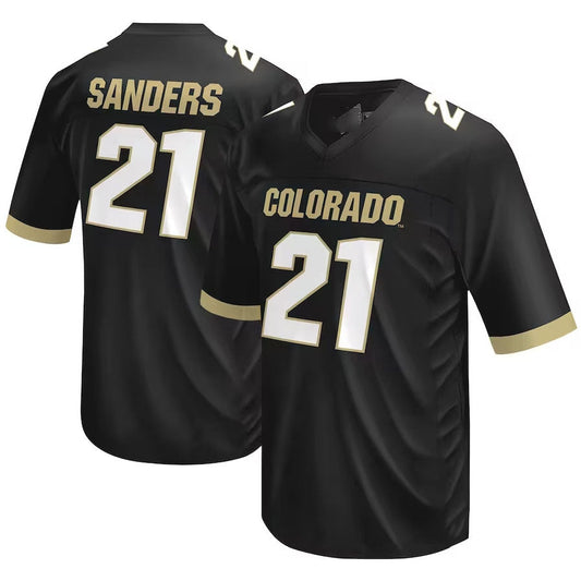 C.Buffaloes #21 Shilo Sanders Original Retro Brand NIL Football Player Jersey ?Black American College Jerseys