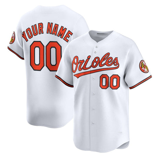 Custom Baltimore Orioles Home Limited Jersey ?White Stitched Baseball Jersey