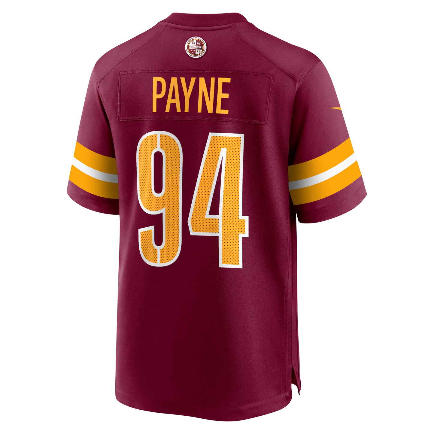 Washington Commanders Daron Payne Burgundy Player Game Jersey