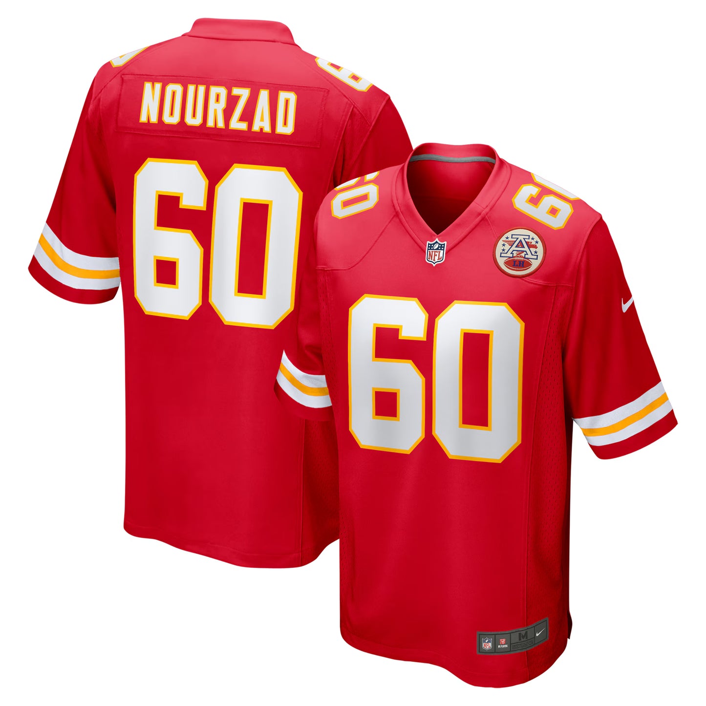 Kansas City Chiefs Hunter Nourzad Red Game Jersey