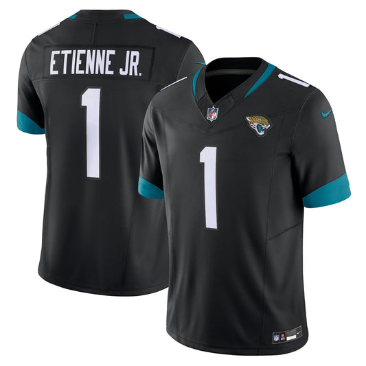 Jacksonville Jaguars Travis Etienne Black Vapor F.U.S.E. Limited Jersey
