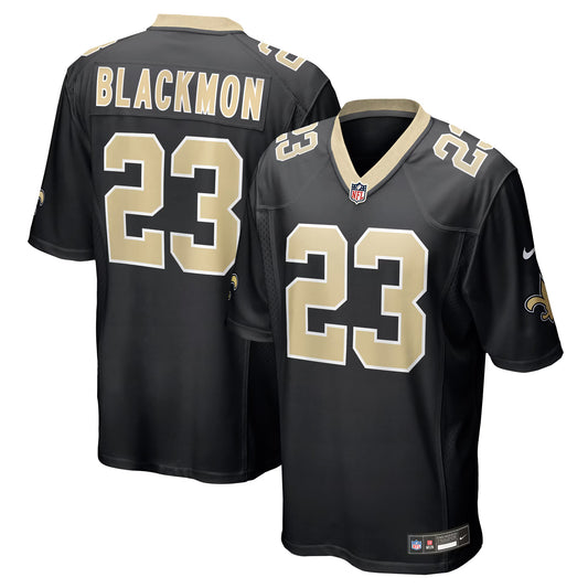 New Orleans Saints Julian Blackmon Black Team Game Jersey