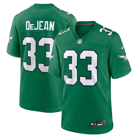 Philadelphia Eagles Cooper DeJean Kelly Green Alternate Game Jersey