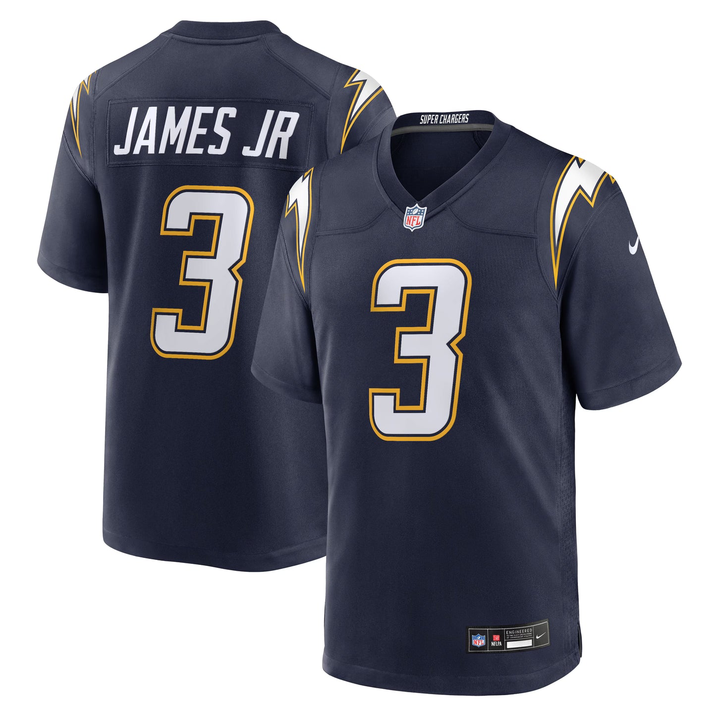 Los Angeles Chargers Derwin James Jr. Navy Alternate Super Chargers Game Jersey