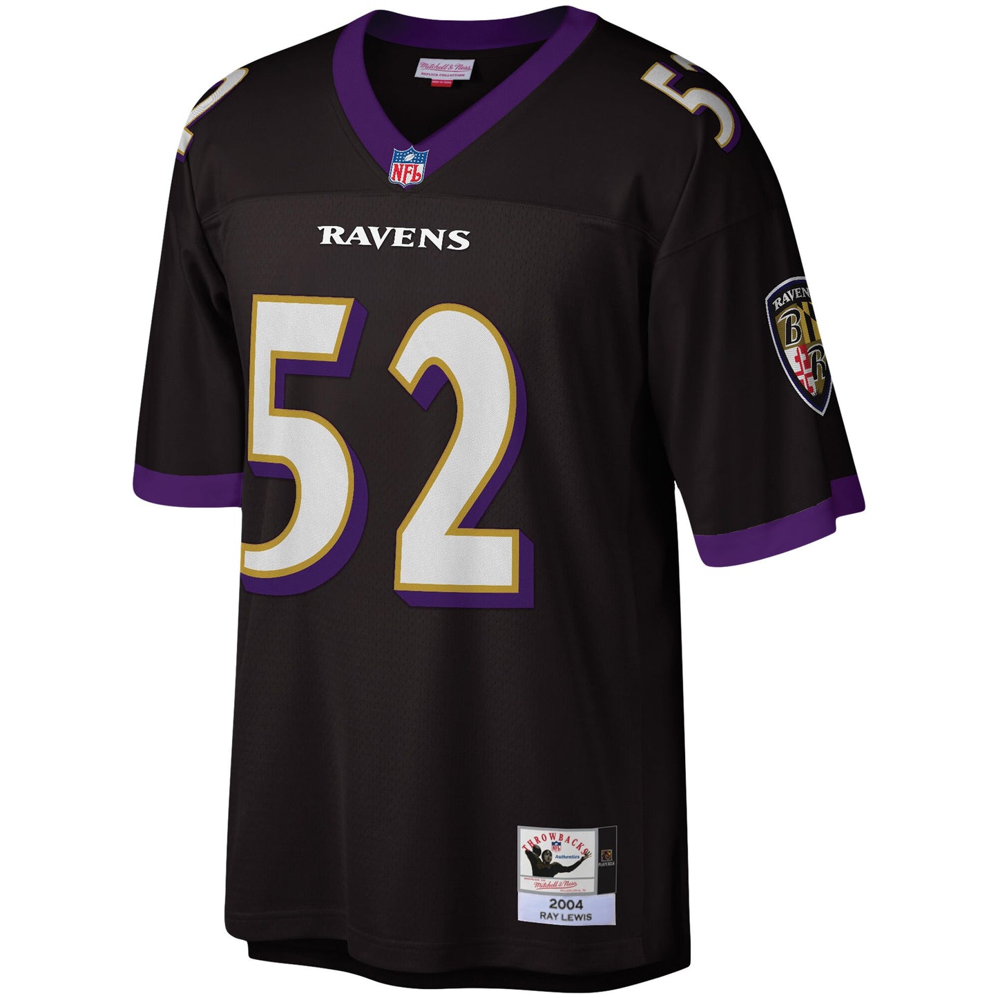 Baltimore Ravens Ray Lewis Mitchell & Ness Black Legacy Replica Jersey