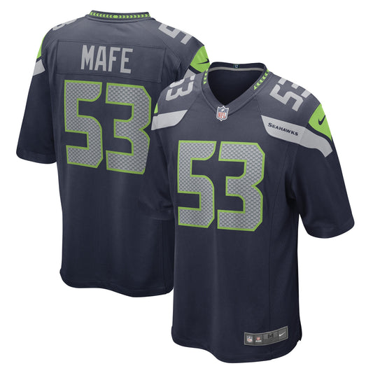 Seattle Seahawks Boye Mafe College Navy Game Player Jersey