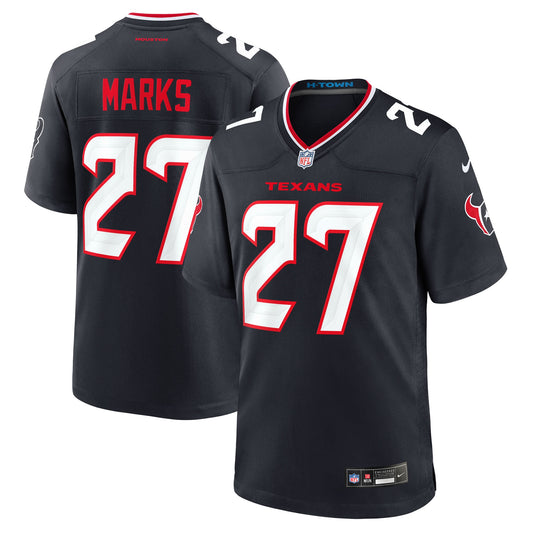 Houston Texans Woody Marks Navy Team Game Jersey