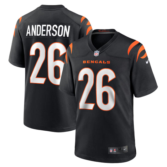 Cincinnati Bengals Tycen Anderson Black Game Player Jersey