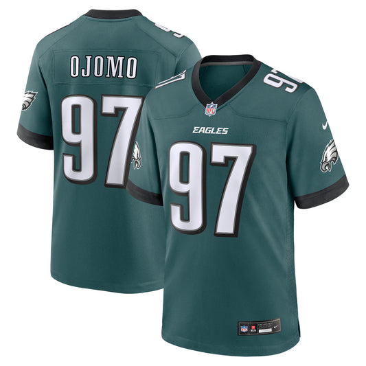 Philadelphia Eagles Moro Ojomo Midnight Green Team Game Jersey