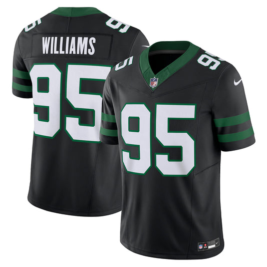 New York Jets Quinnen Williams Legacy Black Alternate Vapor F.U.S.E. Limited Jersey