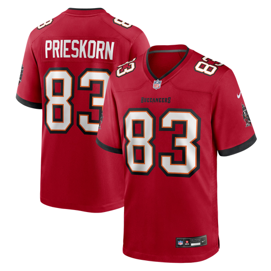 Tampa Bay Buccaneers Caden Prieskorn Red Team Game Jersey