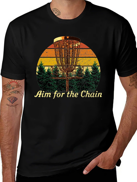 Aim for the Chain Disc Golf Graphic Tee