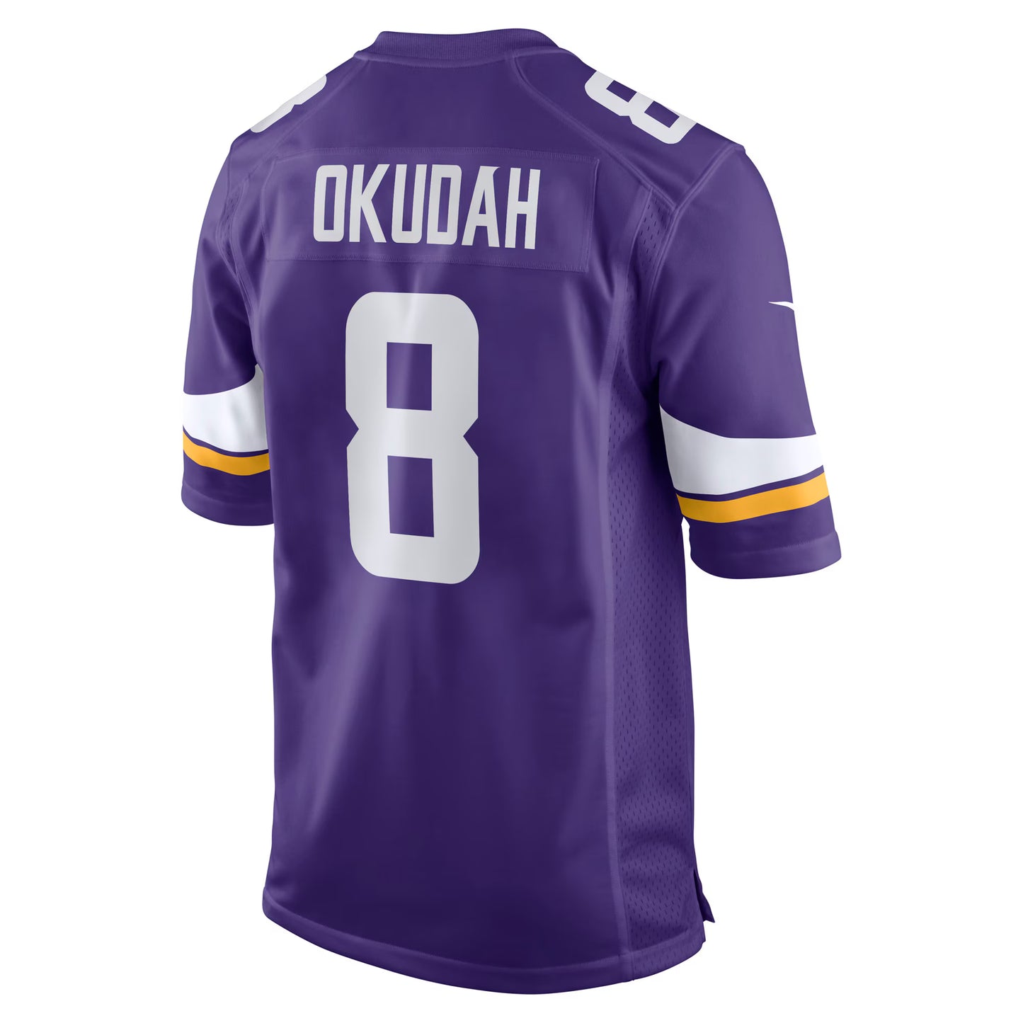 Minnesota Vikings Jeff Okudah Purple Team Game Jersey