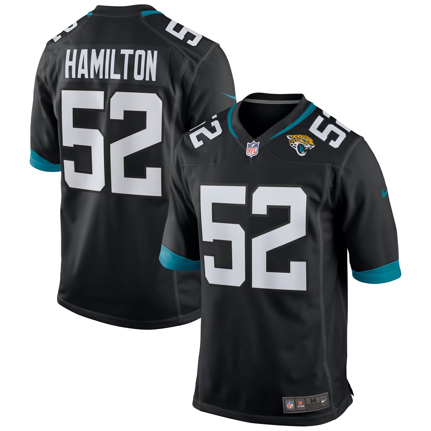 Jacksonville Jaguars DaVon Hamilton Black Game Jersey