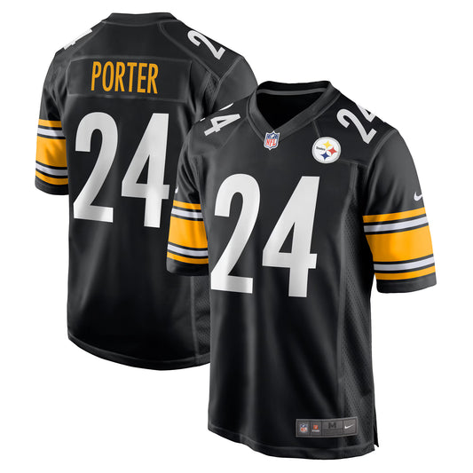 Pittsburgh Steelers Joey Porter Jr. Black Game Jersey