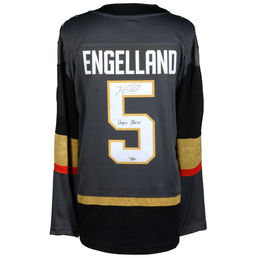 V.Golden Knights #5 Deryk Engelland   Breakaway Jersey with Vegas Born Inscription Gray Stitched American Hockey Jerseys