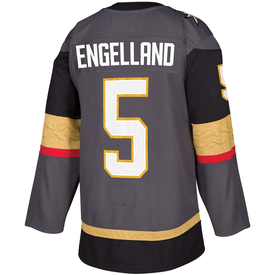 V.Golden Knights #5 Deryk Engelland Alternate  Player Jersey Gray Stitched American Hockey Jerseys