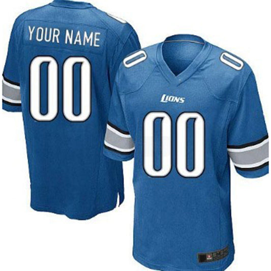 Custom D.Lions Navy Blue Limited Jersey Stitched American Football Jerseys